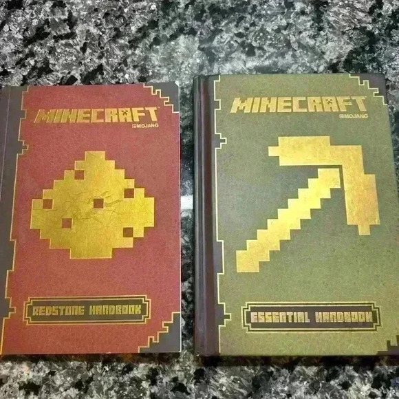 Lot of 2 Minecraft Books - Essential Handbook & Redstone Handbook - Picture 1 of 15